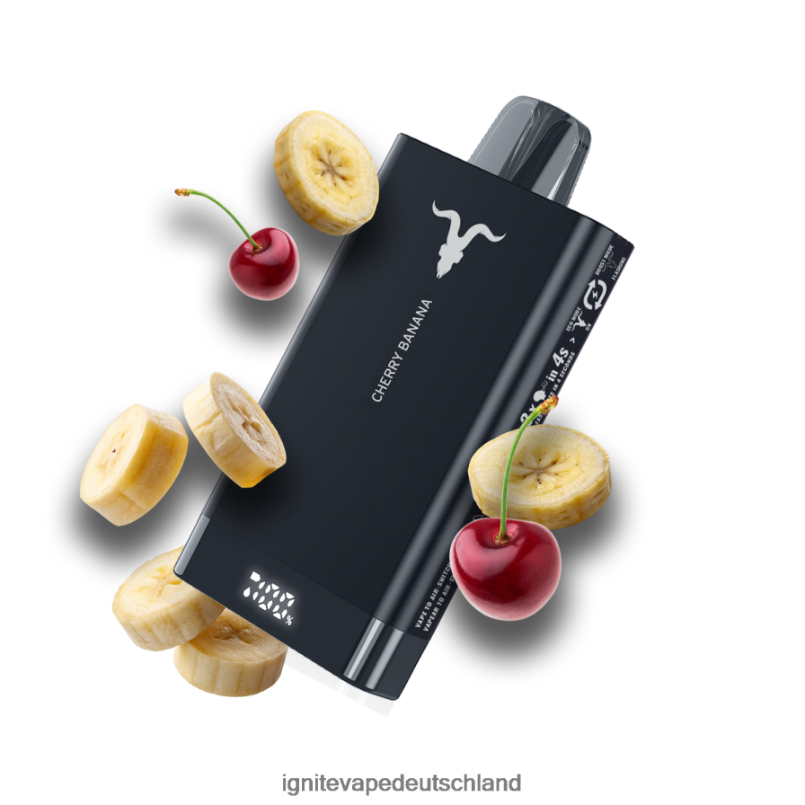 IGNITE V150 Vape-Stift Kirschbanane Z6R8068 Ignite Vape Puffs