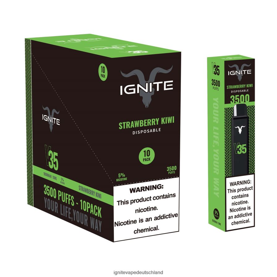 IGNITE V35 Vape Pen 10er-Pack Erdbeer-Kiwi Z6R80127 Ignite Vape Price