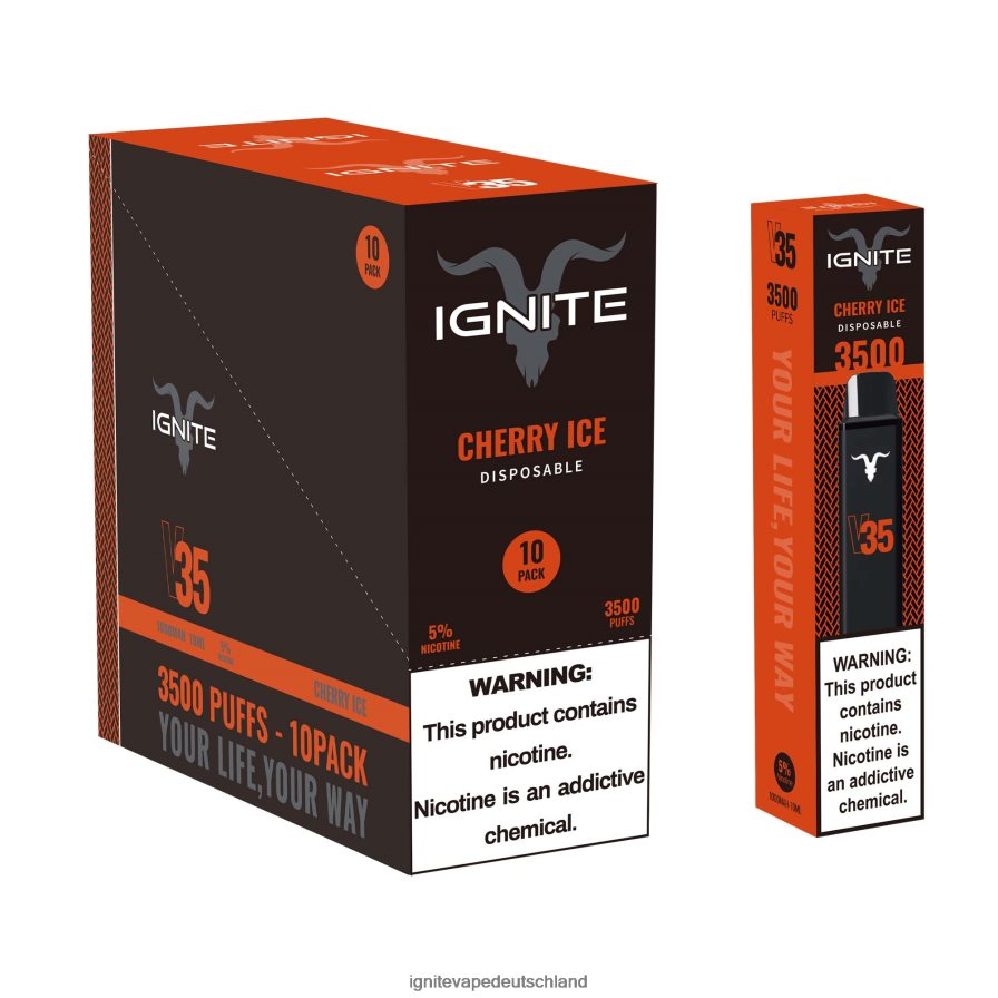 IGNITE V35 Vape Pen 10er-Pack Kirscheis Z6R80121 Ignite Vape Deutschland