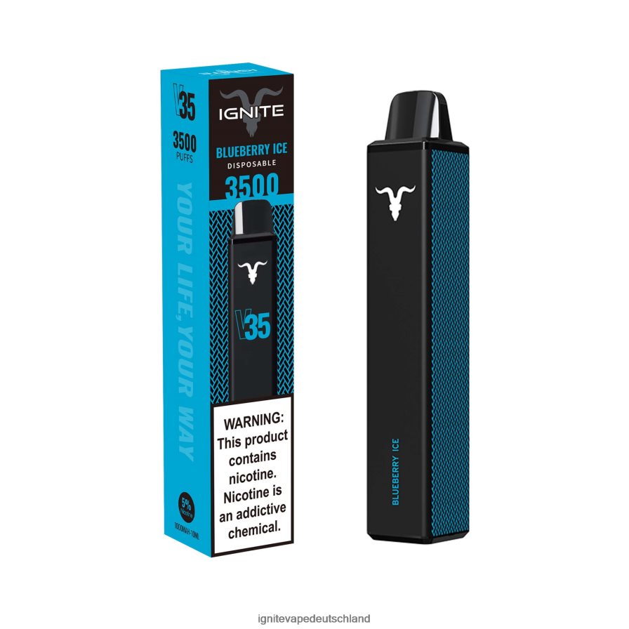 IGNITE V35 Vape-Stift Blaubeereis Z6R80130 Ignite Vape Flavours