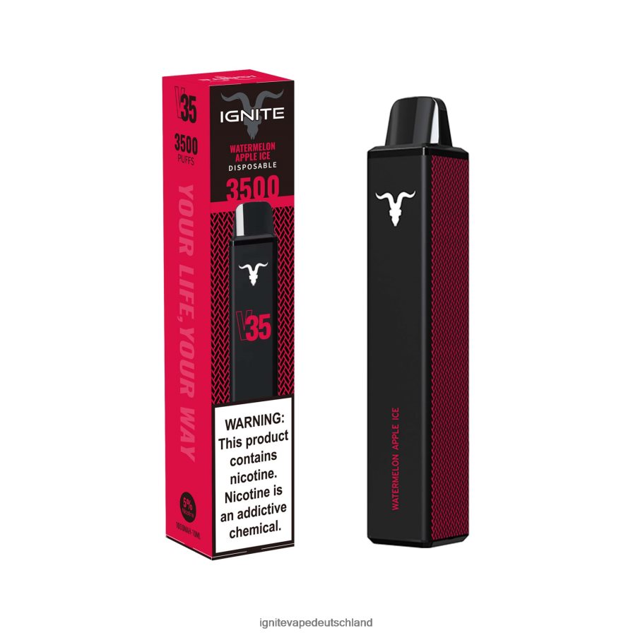 IGNITE V35 Vape-Stift Wassermelonen-Apfel-Eis Z6R80140 Ignite Vape Flavours