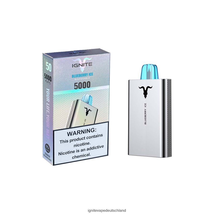 IGNITE V50 Vape-Stift Blaubeereis Z6R80154 Ignite Vape Kaufen