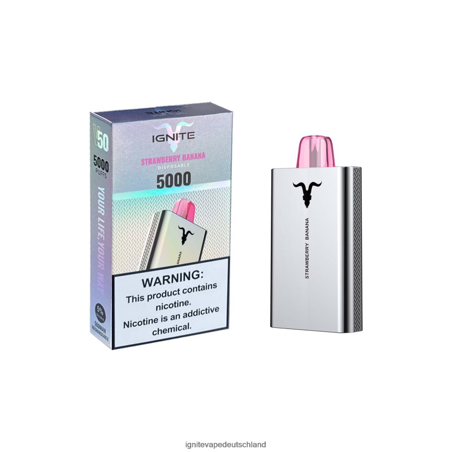 IGNITE V50 Vape-Stift Erdbeere Banane Z6R80161 Ignite Vape Deutschland