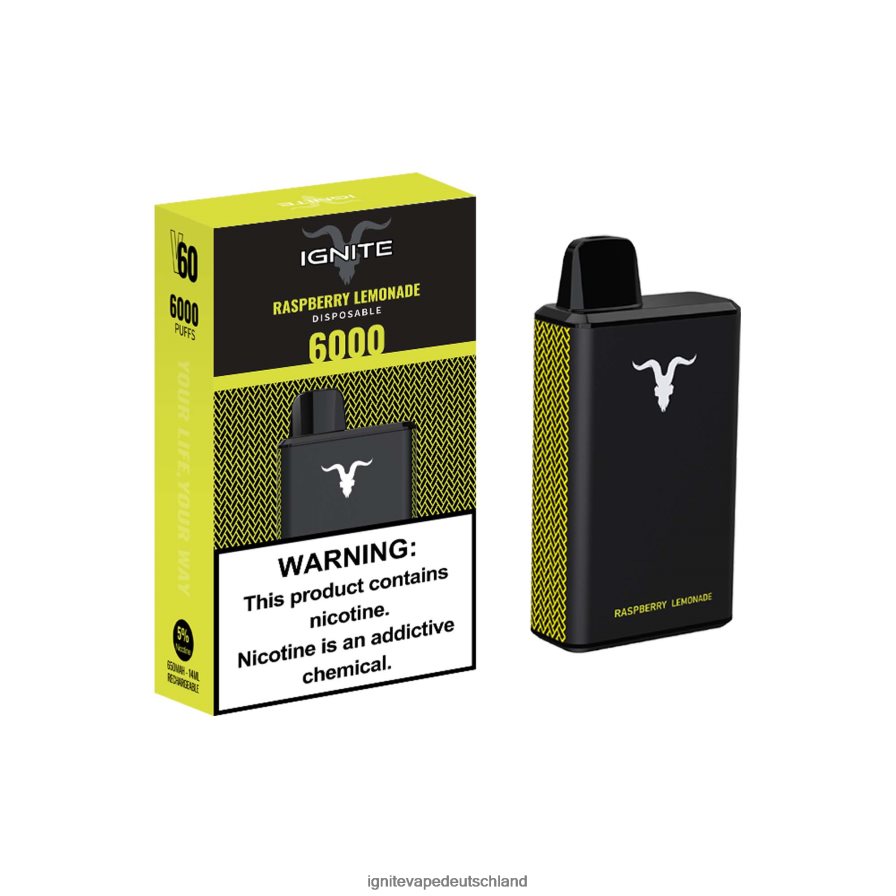 IGNITE V60 Vape-Stift Himbeer Limonade Z6R8035 Ignite Vape For Sale