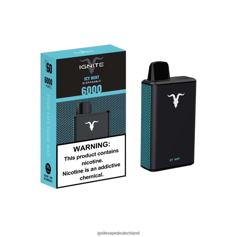 IGNITE V60 Vape-Stift eisige Minze Z6R8033 Ignite Vape München