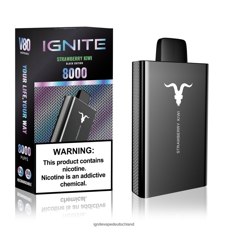 IGNITE V80 Vape-Stift Erdbeer-Kiwi Z6R8051 Ignite Vape Deutschland