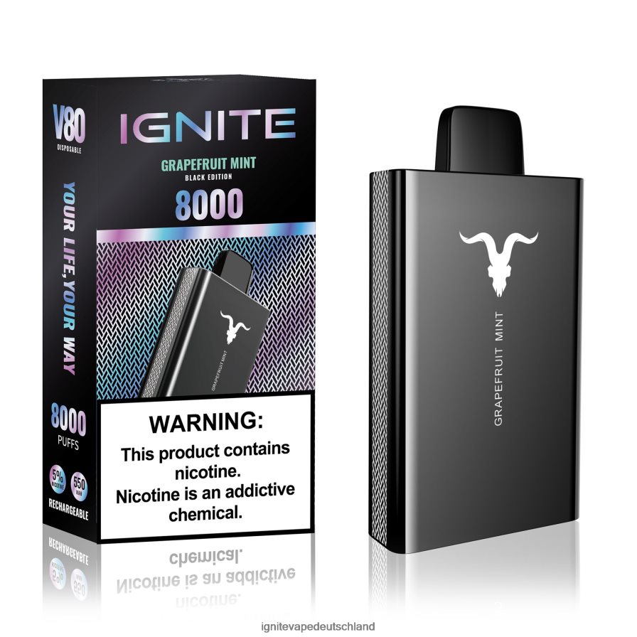 IGNITE V80 Vape-Stift Grapefruit-Minze Z6R8045 Ignite Vape For Sale