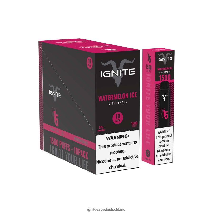 IGNITE V15 Vape Pen 10er-Pack Bananeneis Z6R8011 Ignite Vape Deutschland