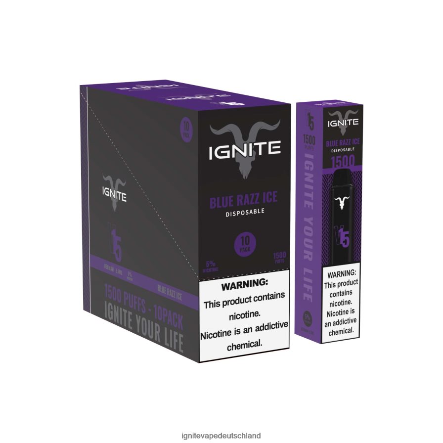 IGNITE V15 Vape Pen 10er-Pack Bananeneis Z6R8011 Ignite Vape Deutschland