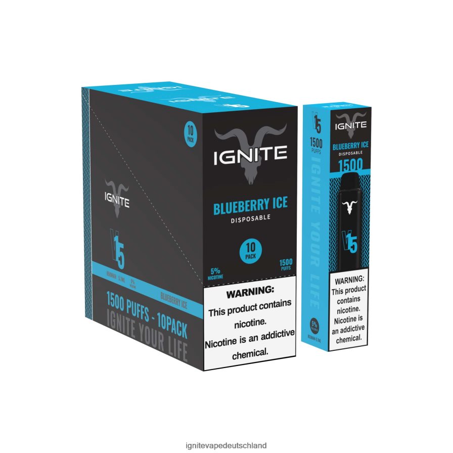 IGNITE V15 Vape Pen 10er-Pack Bananeneis Z6R8011 Ignite Vape Deutschland