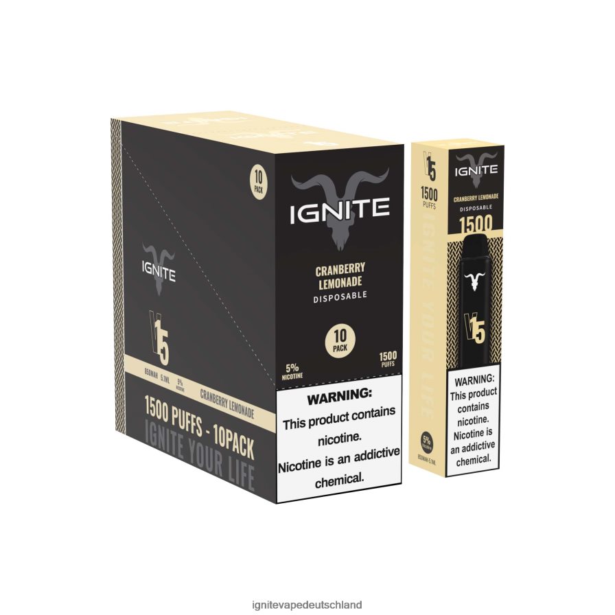 IGNITE V15 Vape Pen 10er-Pack Bananeneis Z6R8011 Ignite Vape Deutschland