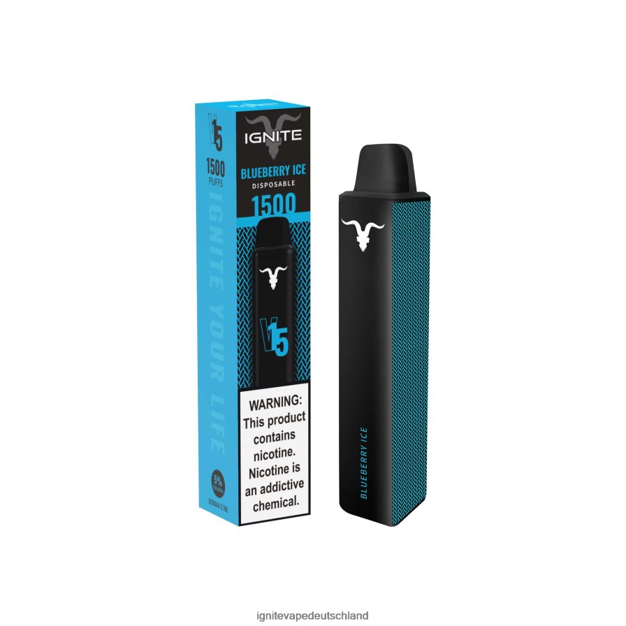 IGNITE V15 Vape-Stift Blaubeereis Z6R80108 Ignite Vape Puffs