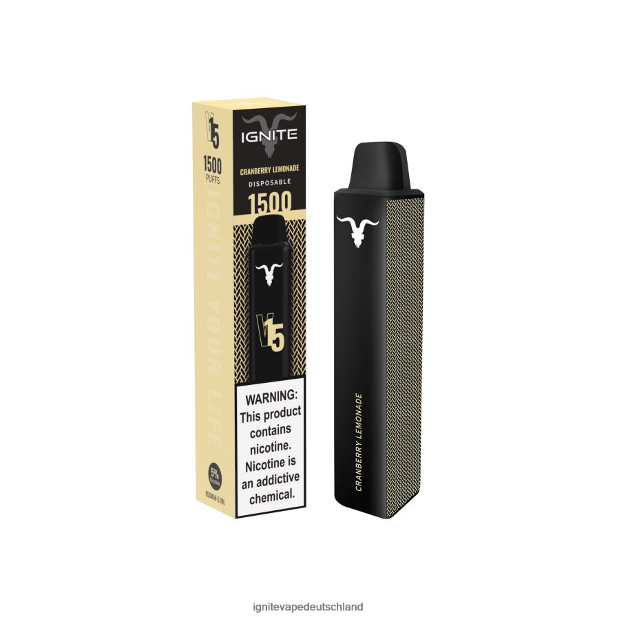 IGNITE V15 Vape-Stift Cranberry-Limonade Z6R80110 Ignite Vape Flavours