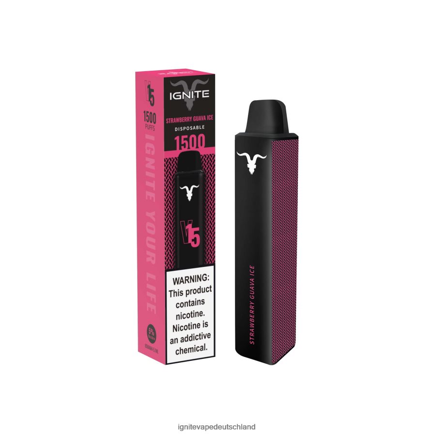 IGNITE V15 Vape-Stift Erdbeer-Guaveneis Z6R80116 Ignite Vape Sales